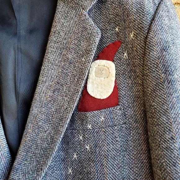 Wool Holiday Winter Blazer Men's 44 Streetwear Fashion Oversize Loose Ca… - Picture 4 of 10